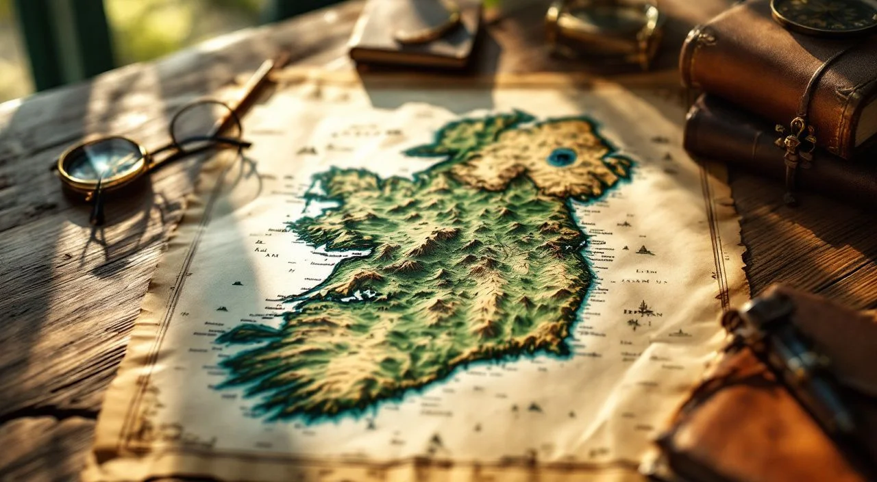 Carte de l'Irlande : guide complet pour explorer l'île d'Émeraude