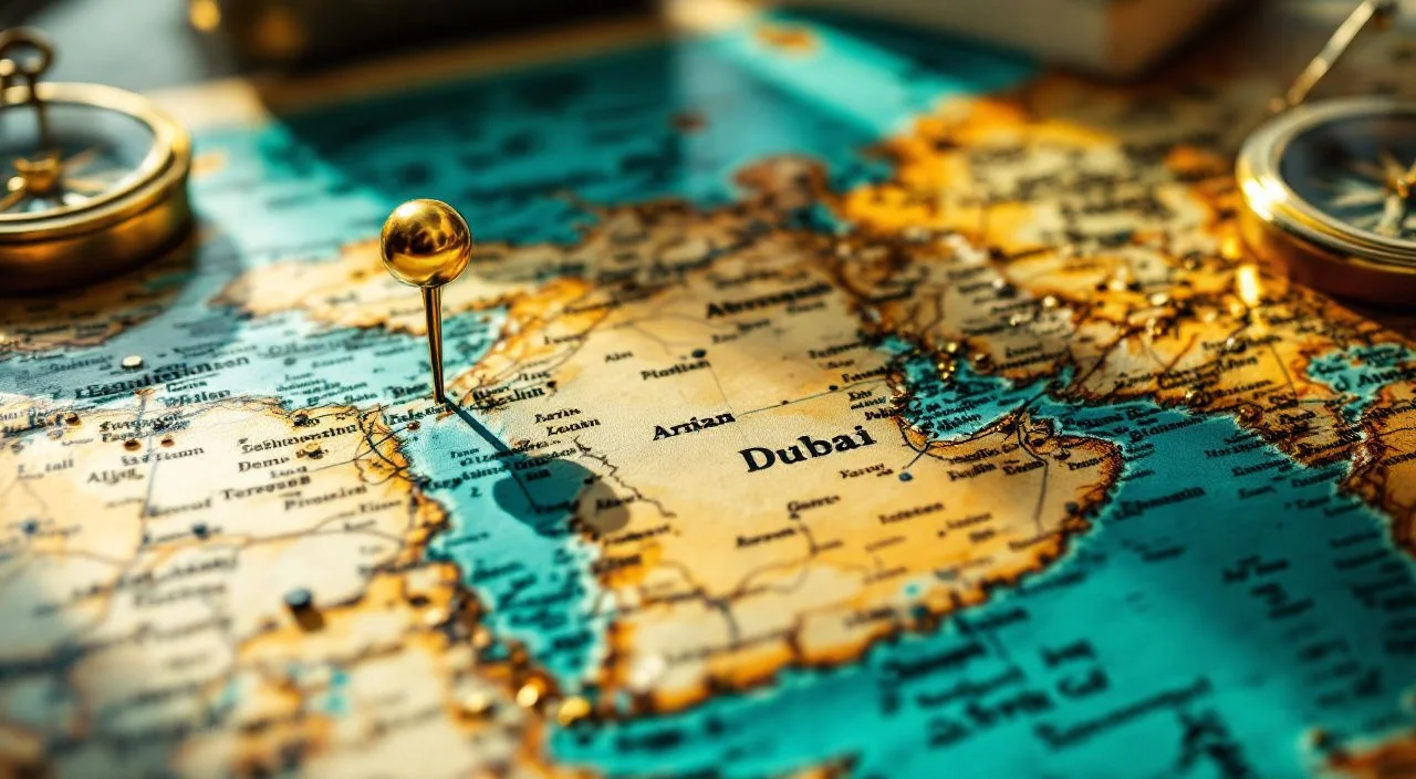 Où se situe Dubaï sur la carte du monde ? Position géographique et repères